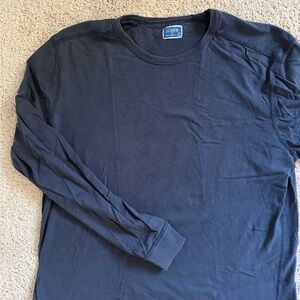 J. Crew Men's Navy Long Sleeve Tee